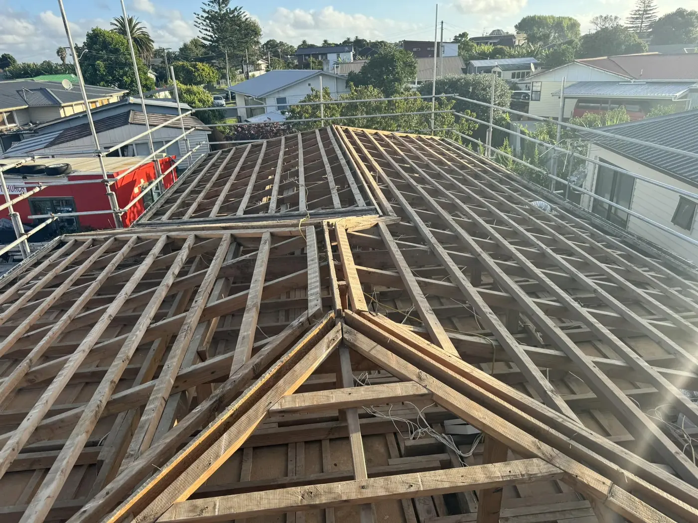 Roof structure stripped during asbestos removal — TCB Contractors