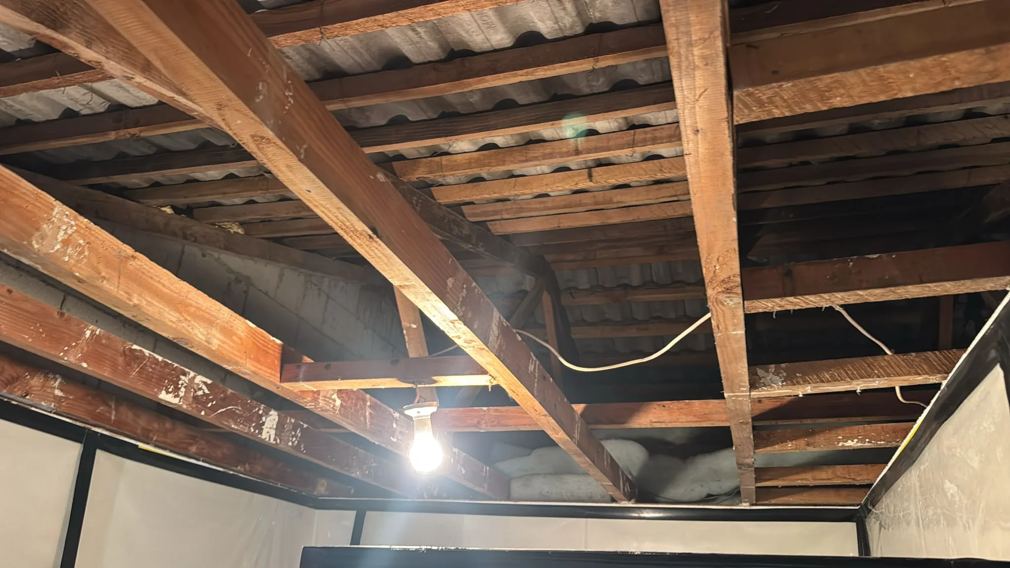 AFTER — textured ceiling asbestos removal